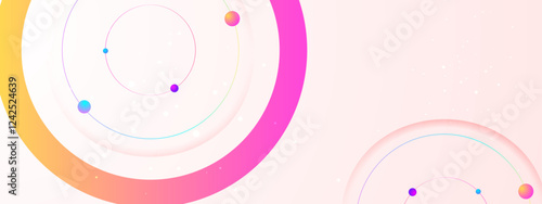 Pink gradient geometric background for modern design projects, digital presentation templates, or artistic illustration works