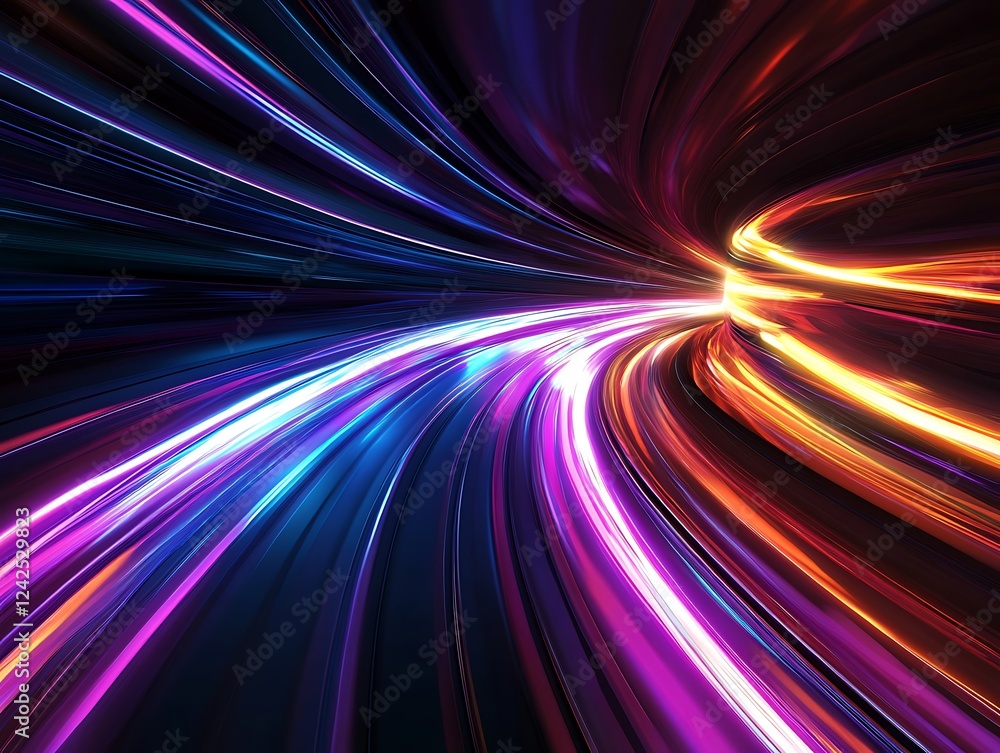 Abstract Glowing Light Trails with Vibrant Colors Creating a Futuristic Energy Wave Effect in a Dynamic Digital Motion Background for Modern and Tech Themes Abstract Glowing Light Trails with Vibrant Colors Creating a Futuristic Energy Wave Effect in a Dynamic Digital Motion Background for Modern and Tech Themes