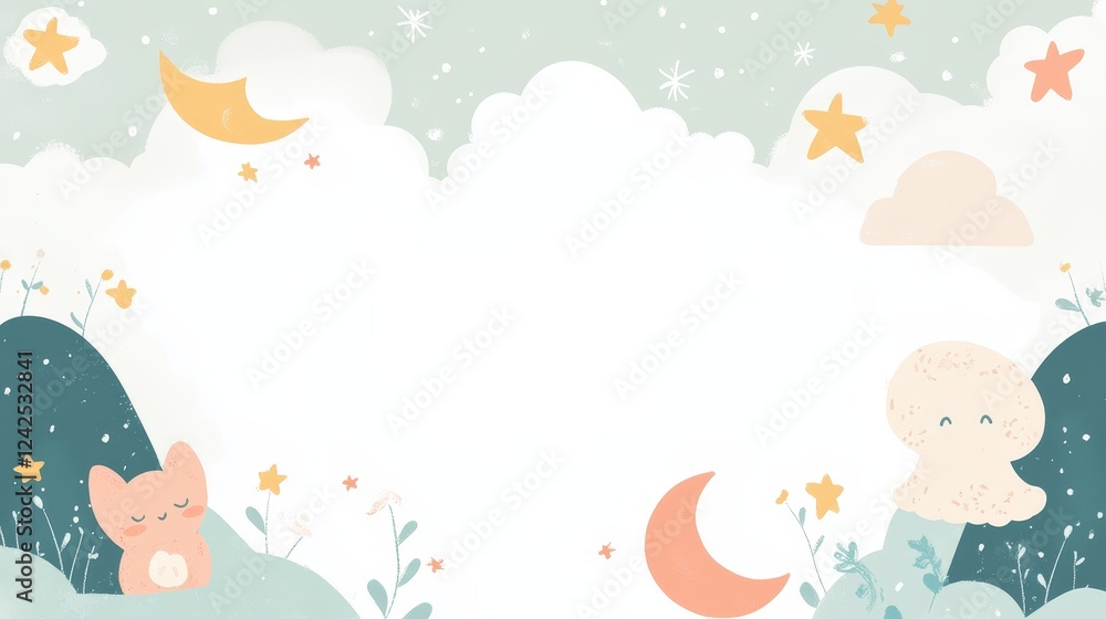 Fototapeta premium white color. islamic background. flat art illustration