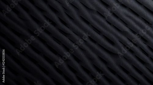 Elegant black background dark material texture with noise, dust, grain effect. Minimal, clean, modern and stylish backdrop. Dark mode. For web or print premium and luxury design. Dark Mode photo