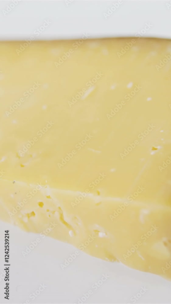 Slice of cheese on white background Slice of cheese on white background