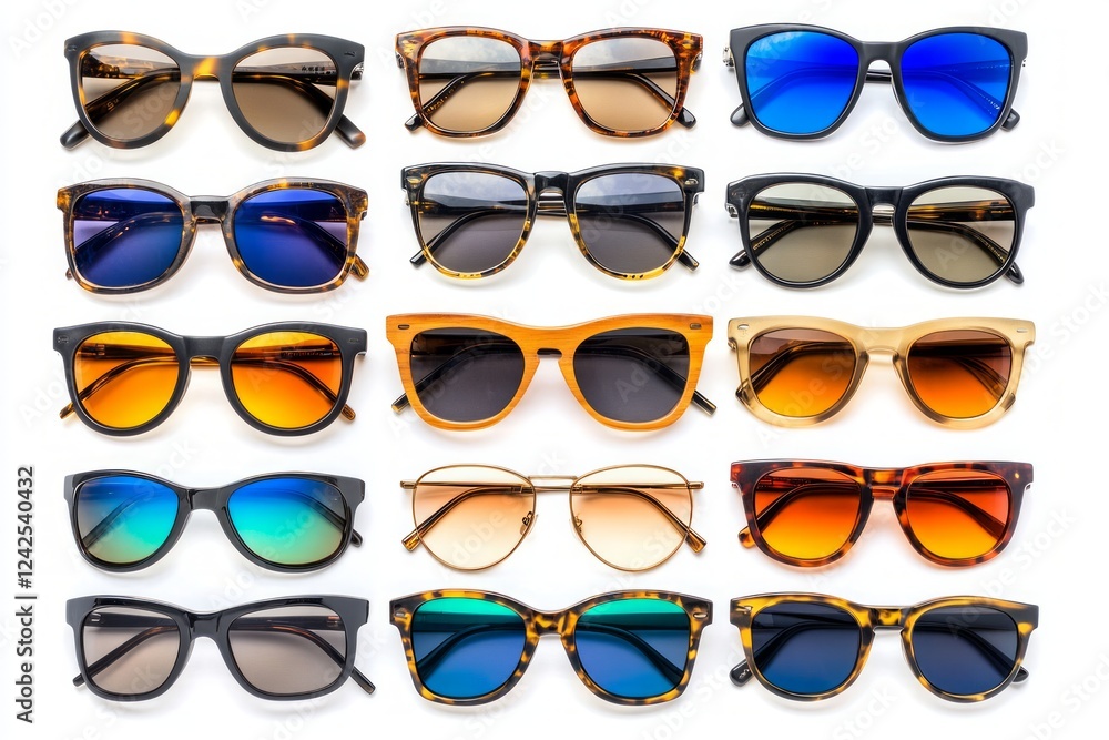 1864. Multi-tiered view on a collection of sunglasses, studio lighting, isolated on a white background --ar 3:2 --v 6.1 Job ID: bfd8f93b-9d4a-4367-a9ea-2981b9d7fa38 1864. Multi-tiered view on a collection of sunglasses, studio lighting, isolated on a white background --ar 3:2 --v 6.1 Job ID: bfd8f93b-9d4a-4367-a9ea-2981b9d7fa38