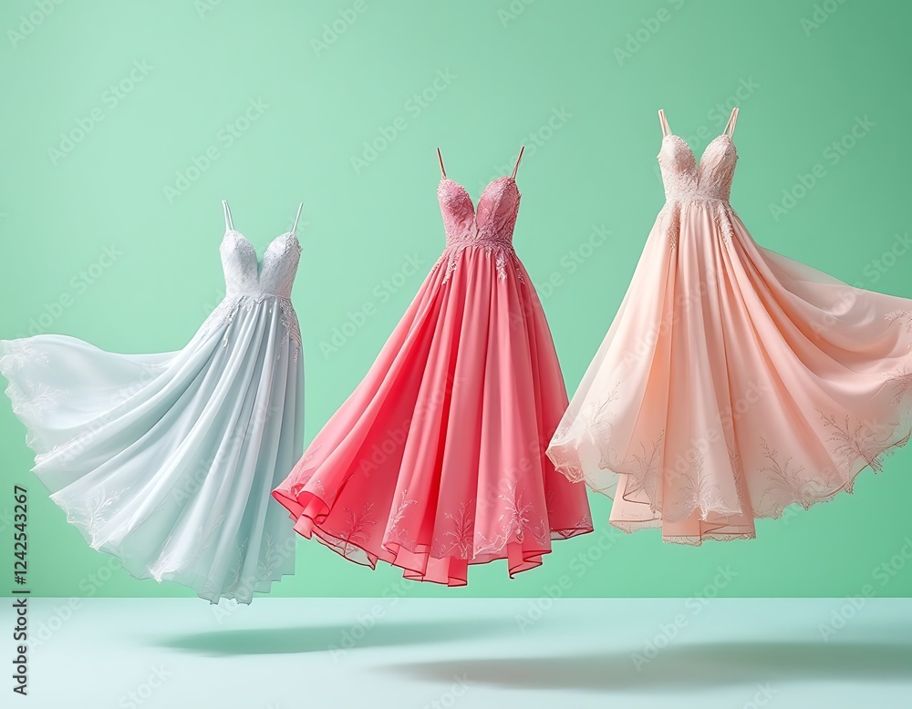 Elegant Pastel Prom Dresses Flowing in the Breeze Elegant Pastel Prom Dresses Flowing in the Breeze