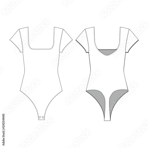 woman swim suits body suits mockup template clothing vector design