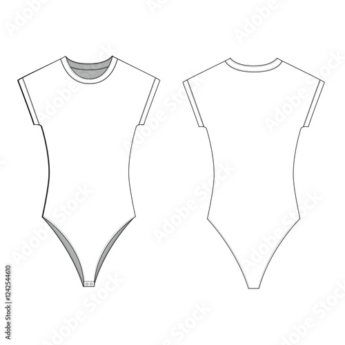 woman swim suits body suits mockup template clothing vector design