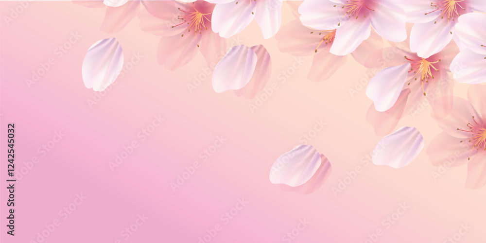 桜 春 和紙 背景 桜 春 和紙 背景