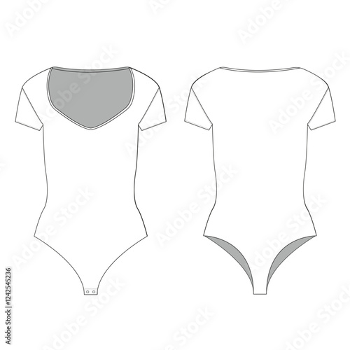 woman swim suits body suits mockup template clothing vector design