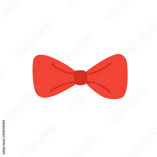 red bow tie illustration