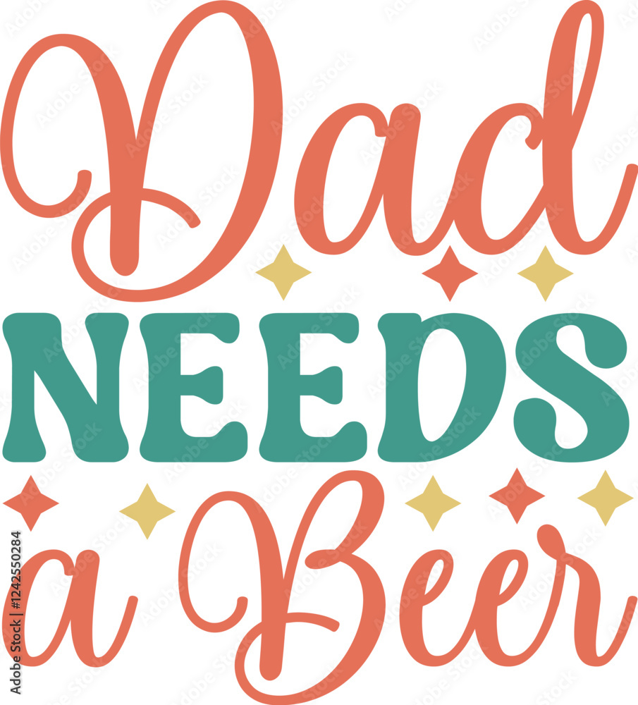 Obraz premium Dad SVG Father's Day SVG Design Dad sticker SVG cut files