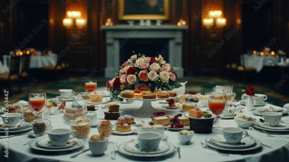 Naklejka premium Elegant Afternoon Tea Party