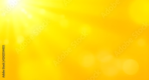 Bright sunshine golden yellow honey amber tangerine white abstract background. Warm glowing gradient. Fresh summer vibrant energy.