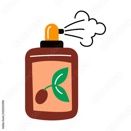 A flat icon of air freshener spray 
