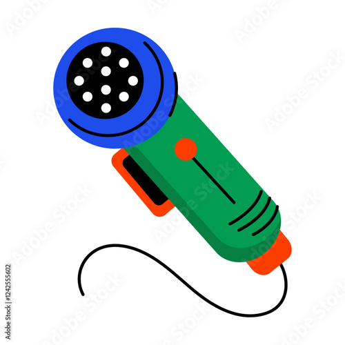 Fabric shaver icon in flat style 

