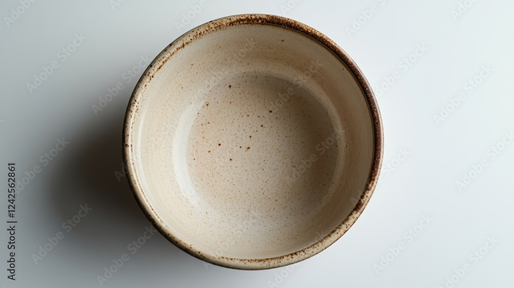 Empty ceramic bowl isolated on white background Empty ceramic bowl isolated on white background