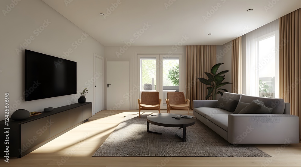 Modern Living Room Interior Design With Comfortable Seating Modern Living Room Interior Design With Comfortable Seating