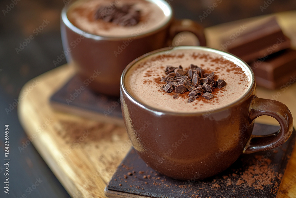 Chocolate hot drink.