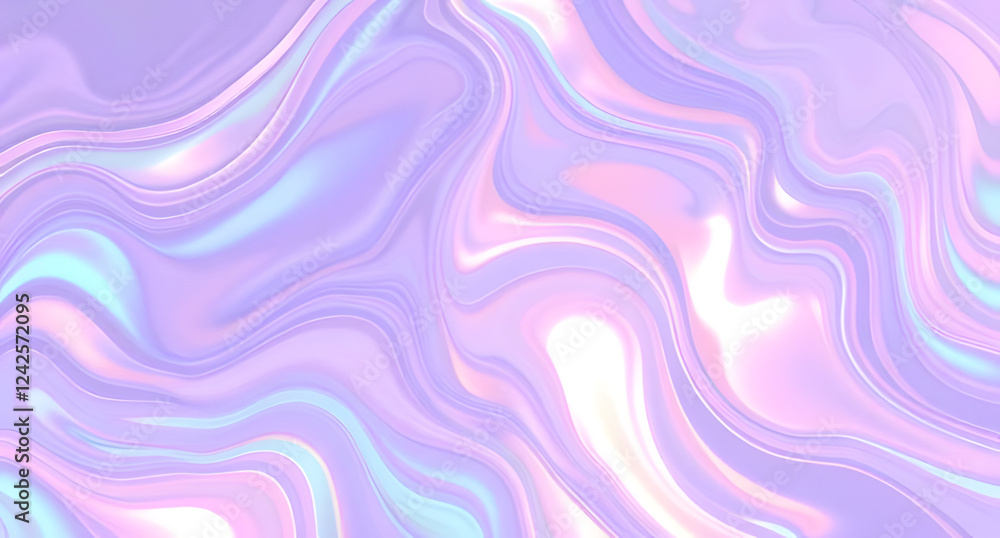 Holographic fluid swirls background. Rainbow iridescence shifting with movement Holographic fluid swirls background. Rainbow iridescence shifting with movement