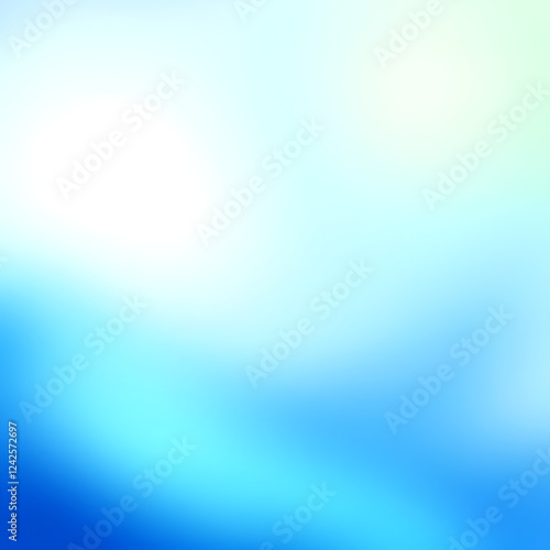 Beautiful blue and green gradient background smooth and soft texture photo