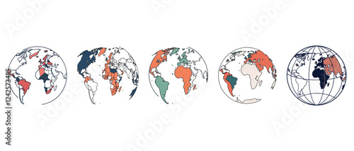 A Comparative World Map Visualization,world map Set