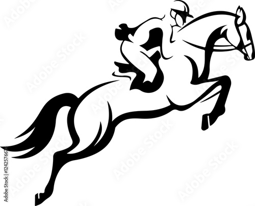 horse jumping