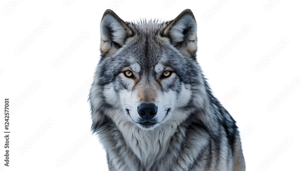 Majestic Grey Wolf Staring Directly – Realistic AI Generated Wildlife Illustration on Transparent Background
Majestic Grey Wolf Staring Directly – Realistic AI Generated Wildlife Illustration on Transparent Background