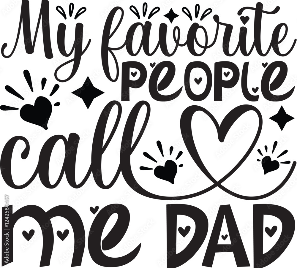 Obraz premium Dad SVG Father's Day SVG Design Dad sticker SVG cut files