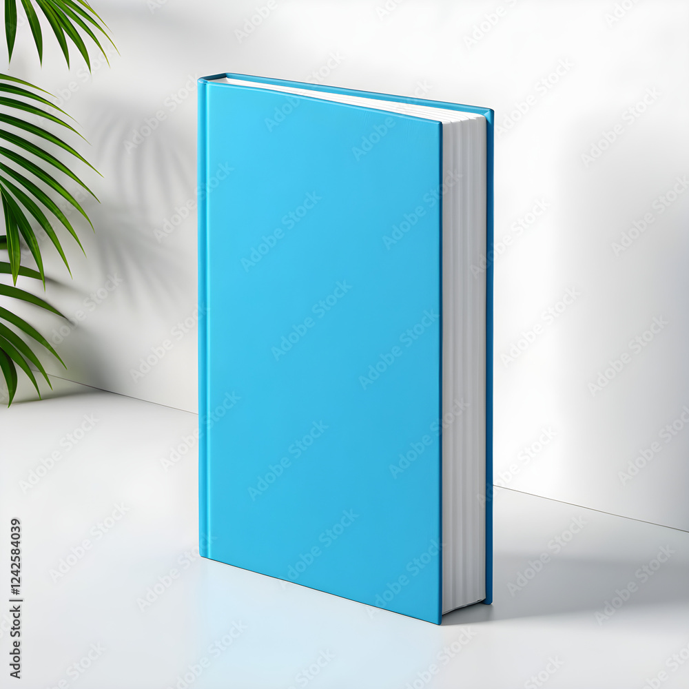 Minimalist Blue Book Mockup with White Background and Green Leaves
Minimalist Blue Book Mockup with White Background and Green Leaves