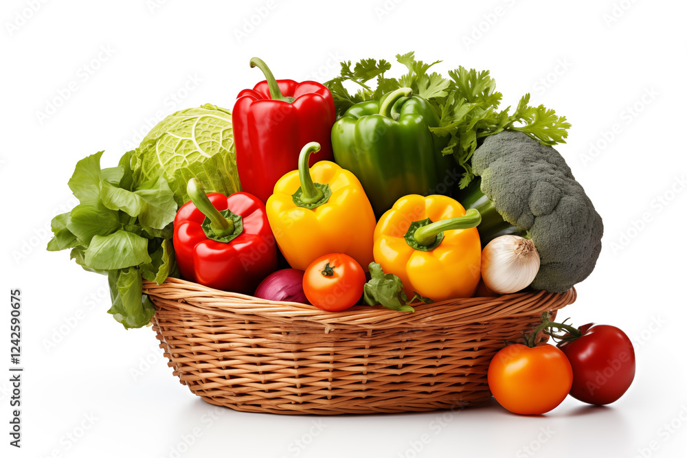 Composition of vegetables on white background Composition of vegetables on white background