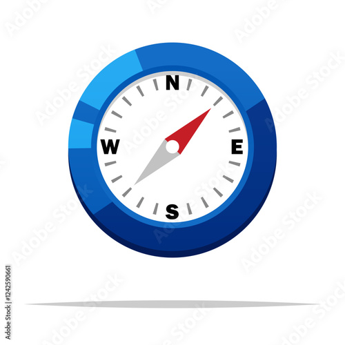 Free Download Small compass vector isolated illustration - GFXLoad