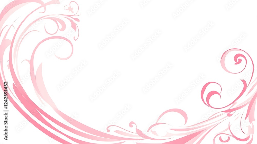 Pink floral design, elegant frame Pink floral design, elegant frame