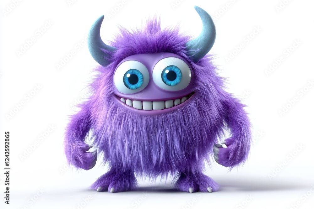 This funny mascot showcases comical horns and an endearing appearance. This funny mascot showcases comical horns and an endearing appearance.