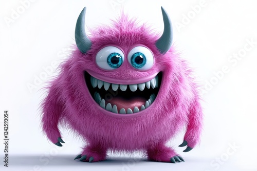 Quirky mascot design featuring a whimsical monster.