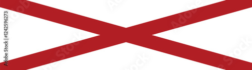 Free Download Alabama long banner flag digital vector illustration - GFXLoad