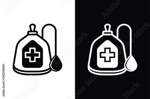 Resuscitation Bag Icon. Silhouette Vector for Medical Designs