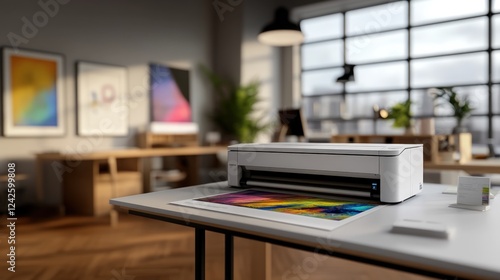 HP Envy Photo 7155 Printer in Modern Office Setting