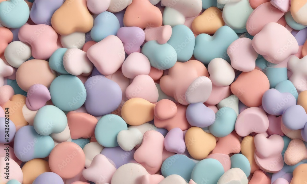 Whimsical abstract seamless pattern with playful shapes and pastel colors, enchanting atmosphere., dreamy background, pastel colors Whimsical abstract seamless pattern with playful shapes and pastel colors, enchanting atmosphere., dreamy background, pastel colors