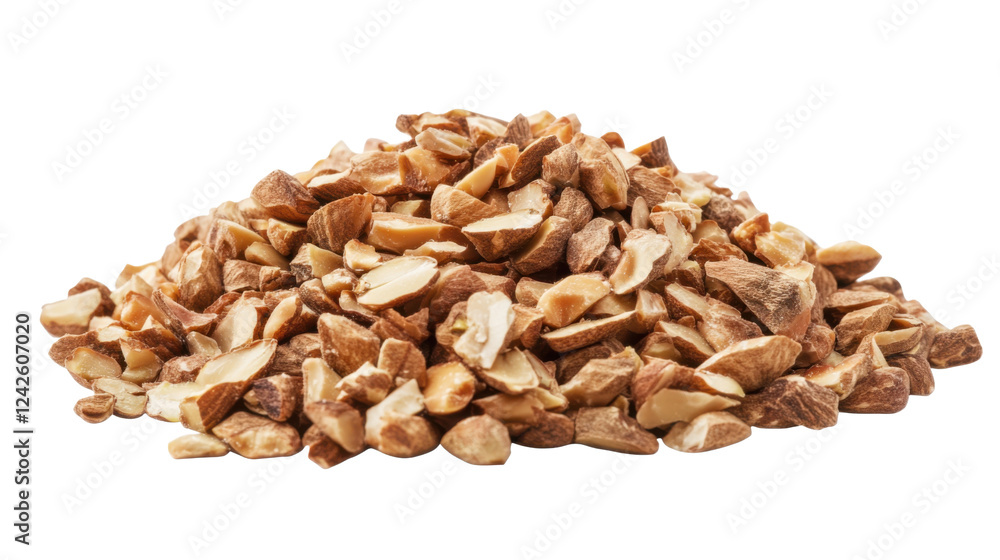 Pile of Pistachios chopped isolated on white background Pile of Pistachios chopped isolated on white background