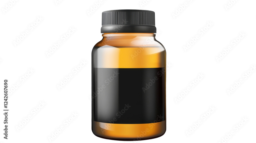 Obraz premium bottle of medicine isolated on white background 