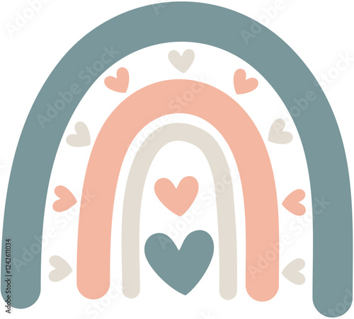 boho rainbow retro childish pretty decoration 