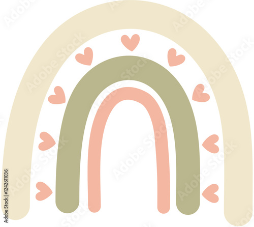 boho rainbow retro childish pretty decoration 