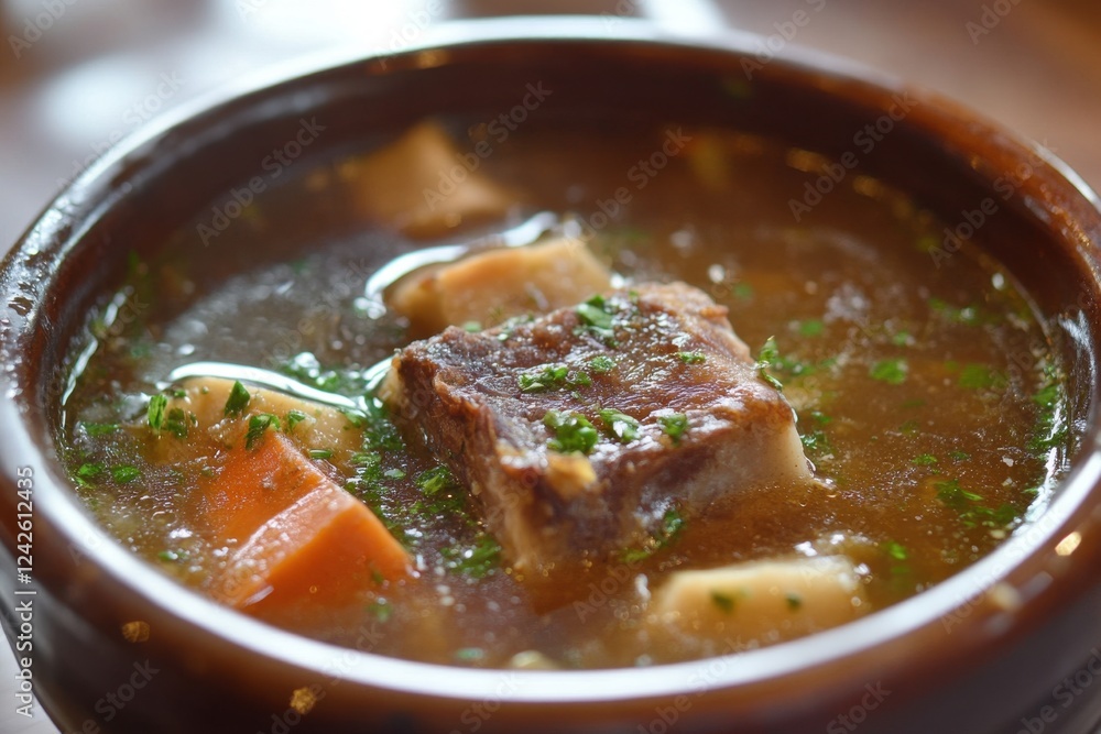 Boiled bone and broth. Homemade beef bone broth is cooked in a pot on. Collagen, which provides the body with amino acids, which are the building blocks of proteins and probiotic microflora. Boiled bone and broth. Homemade beef bone broth is cooked in a pot on. Collagen, which provides the body with amino acids, which are the building blocks of proteins and probiotic microflora.