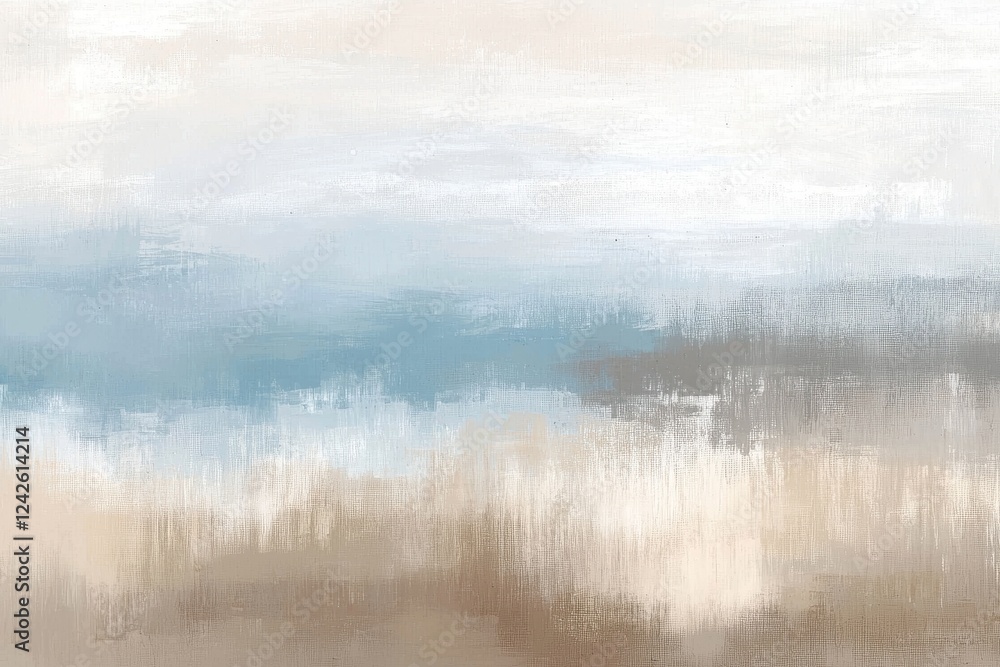 Fototapeta premium Contemporary landscape artwork in muted tones.