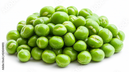 Wallpaper Mural Fresh Green Peas Isolated on White Background
 Torontodigital.ca