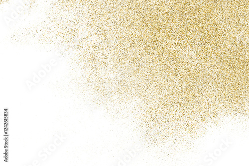 Obraz na płótnie Gold Texture Pattern on Transparent Background. Light Golden Confetti. PNG Design Element. w salonie