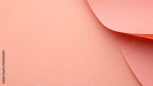 Pink paper curves, abstract background