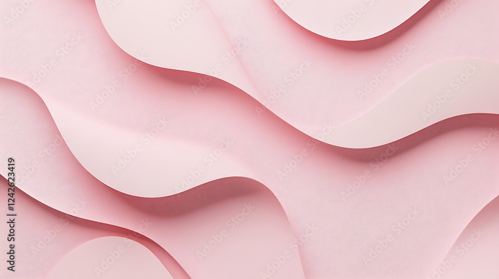 Pink paper waves, abstract background Pink paper waves, abstract background