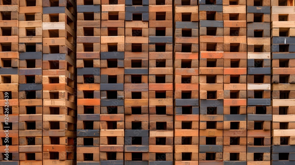 Stacked Wooden Blocks Abstract Texture Background Design Stacked Wooden Blocks Abstract Texture Background Design