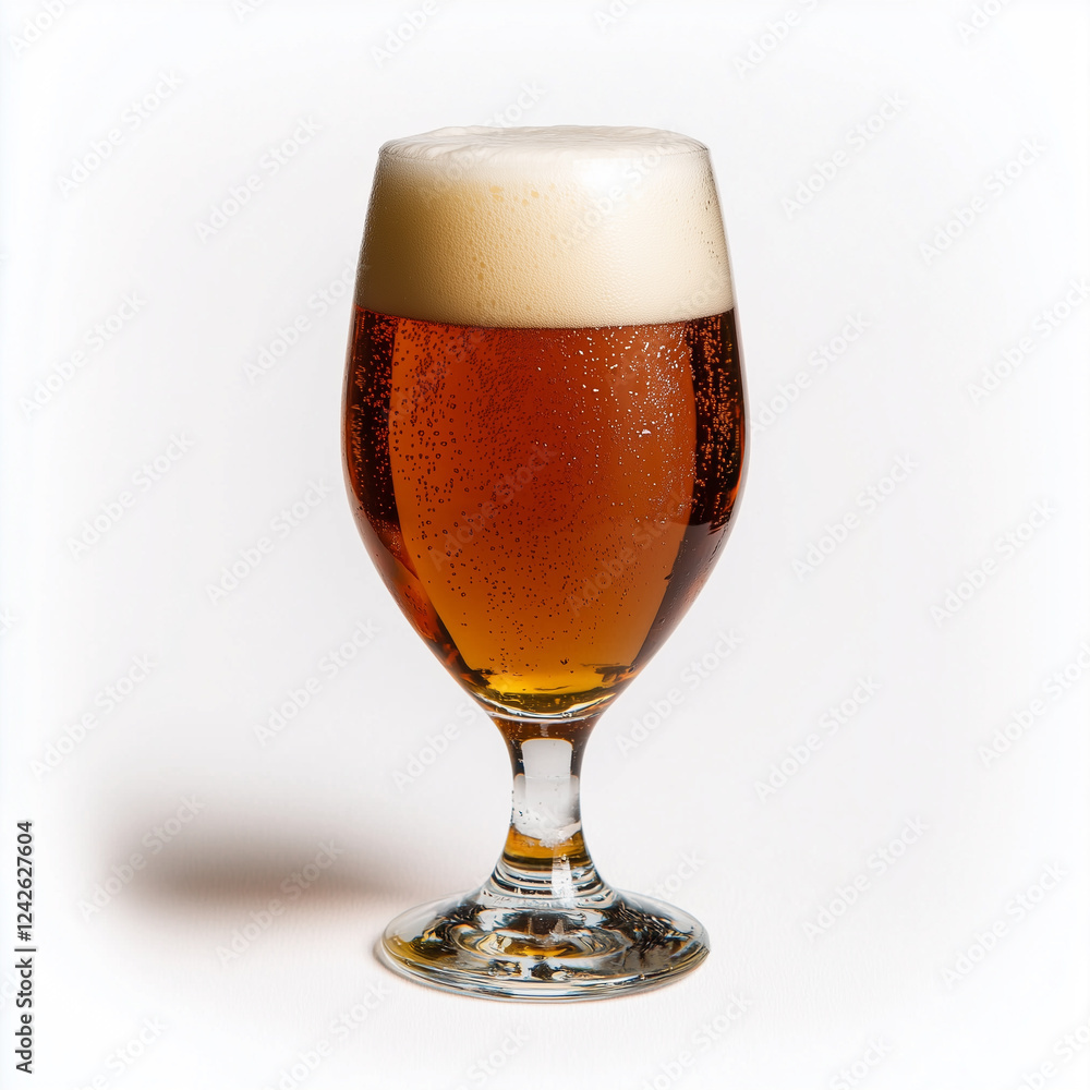 Glass of Beer Isolated on White Background
Glass of Beer Isolated on White Background