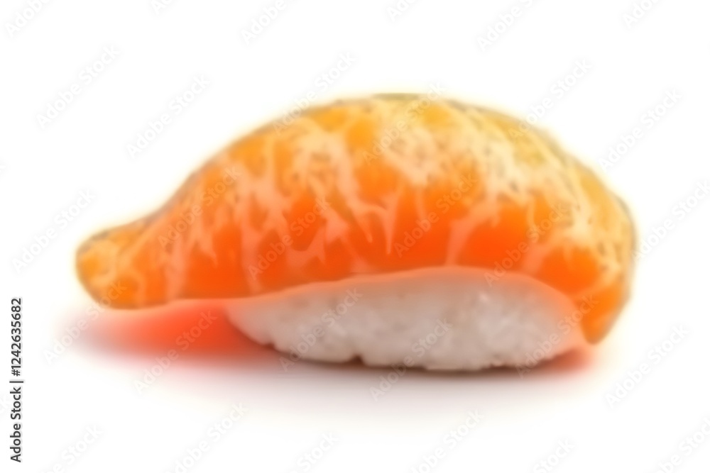 Fresh salmon sushi nigiri isolated on a white background Fresh salmon sushi nigiri isolated on a white background