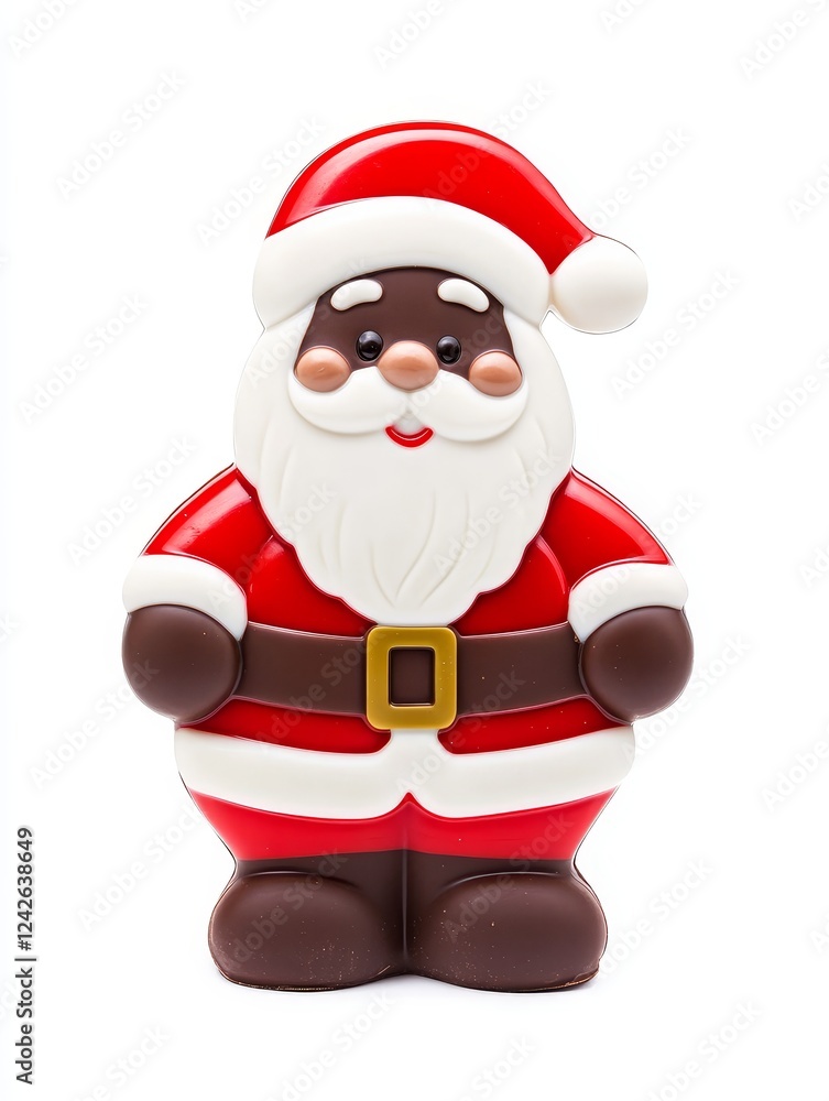 Chocolate Santa Claus Figurine - Festive chocolate Santa, symbolizing joy, generosity, Christmas, sweetness, and winter holidays. Chocolate Santa Claus Figurine - Festive chocolate Santa, symbolizing joy, generosity, Christmas, sweetness, and winter holidays.
